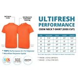 Ultifresh Performance Crew Neck T-Shirt (Kids Cut)