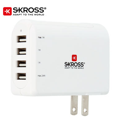 SKROSS 4 Port USB Charger - US and Japan Executive Corporate Gifts Singapore