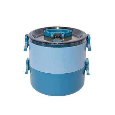 2 Tier Stainless Steel Lunchbox with Safety Lock Executive Corporate Gifts Singapore