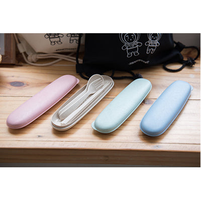 Eco Friendly Wheat Straw Portable Travel Cutlery Set Executive Corporate Gifts Singapore