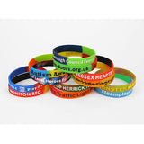 Custom Mixing Colour Silicone Wristband | AbrandZ Corporate Gifts