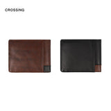 Crossing Antique Bi-fold Leather Wallet With Flap And Coin Pouch