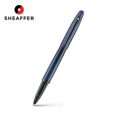 Sheaffer Matte Blue Rollerball Pen with Matte Black Trims Corporate Gifts Singapore