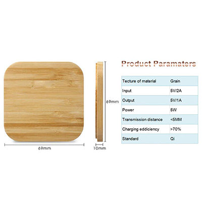 Slim Wood Portable Qi Wireless Charger Executive Corporate Gifts Singapore