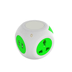 Cube Plug with LED night light and 4 USB ports. | AbrandZ Corporate Gifts