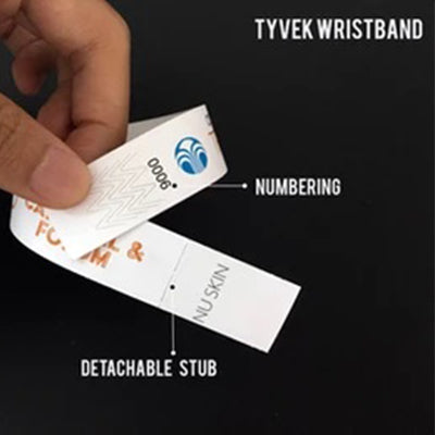 Tyvek Wristband with Detachable Stub Executive Corporate Gifts Singapore