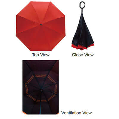 22'' Double Layer Inverted Umbrella Executive Corporate Gifts Singapore