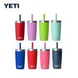 Yeti Rambler® Jr. 10 oz Tumbler with Silicone Straw Lid in various colors arranged in a grid.