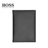 Hugo Boss Folding Card Holder Classic Smooth in black, perfect for corporate gift and minimalist style.