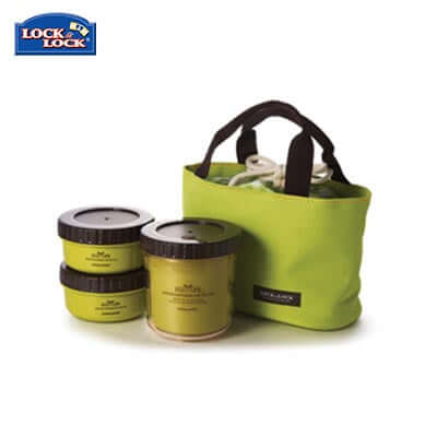 Lock & Lock 3 Pieces Rounded Lunch Box Set Executive Corporate Gifts Singapore