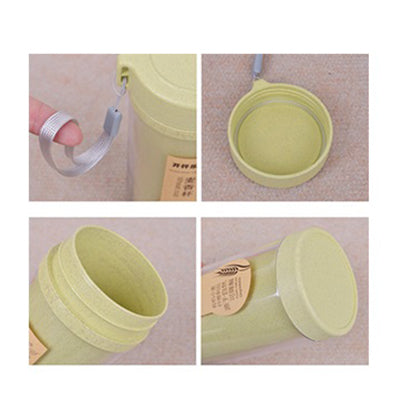 Eco Friendly Wheat Straw Water Bottle with Strap Executive Corporate Gifts Singapore