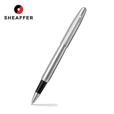 Sheaffer VFM 9426 Brushed Chrome Rollerball Pen with Chrome Trim