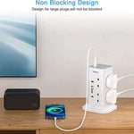 TESSAN Extension Cord Tower 8 Ways with 2 USB-A & 1 USB-C Ports Corporate Gifts Singapore