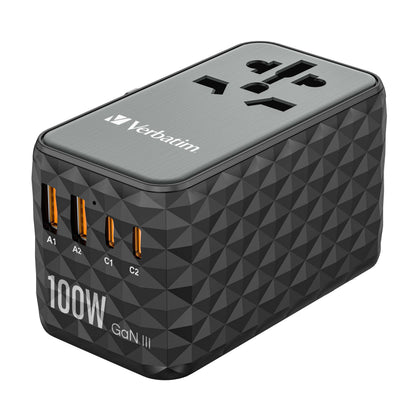 Verbatim 32121 GaN III 100W Universal Travel Adapter Executive Corporate Gifts Singapore
