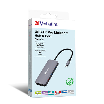 Verbatim USB-C Pro Multiport Hub 9 Port (CMH-09) Executive Corporate Gifts Singapore