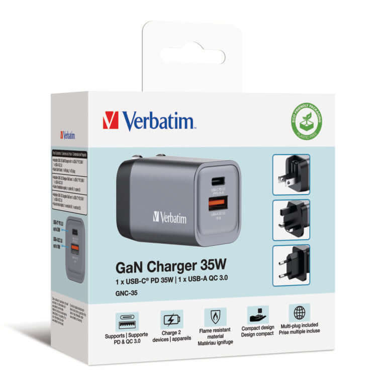 Verbatim 2-Port 35W GaN Charger 32200 Executive Corporate Gifts Singapore