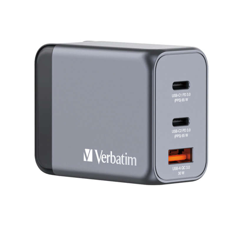 Verbatim 3-Port 65W GaN Charger 32201 Executive Gifts Singapore
