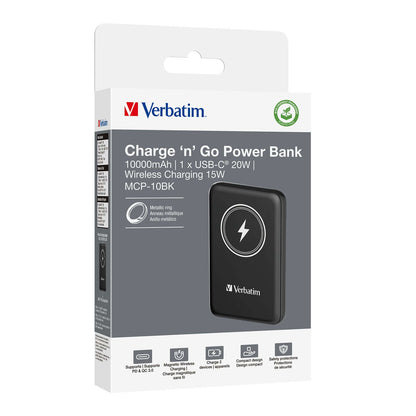 Verbatim 10000mAh Magnetic Wireless Power Bank (MCP-10) Executive Corporate Gifts Singapore