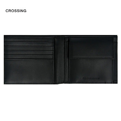 Crossing Infinite Bi-Fold Leather Wallet With Coin Pocket [13 Card Slots] RFID Executive Gifts Singapore