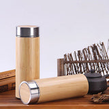 Eco Friendly Bamboo and Stainless Steel Insulated Flask | AbrandZ Corporate Gifts