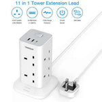 TESSAN Extension Cord Tower 8 Ways with 2 USB-A & 1 USB-C Ports Corporate Gifts Singapore