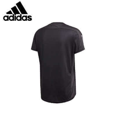 Black adidas Own The Run Breathable T-Shirt shown from the back