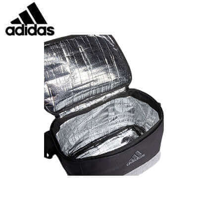 adidas Golf Cooler Bag interior view, showcasing insulated lining and spacious design for beverages on golf courses.