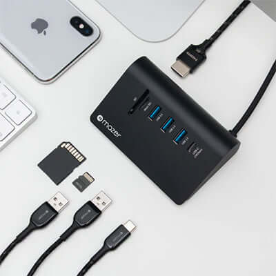 Mazer USB C Multiport Hub 7-in-1 Desktop Executive Corporate Gifts Singapore