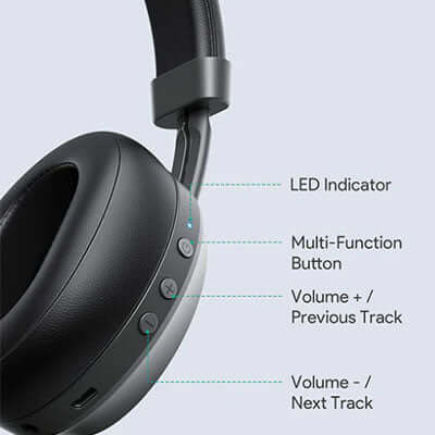 Aukey EP-B52 Wireless Over-Ear Headphones with Microphones Executive Corporate Gifts Singapore