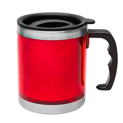 Classic Stainless Steel Mug with handle and Lid Executive Corporate Gifts Singapore