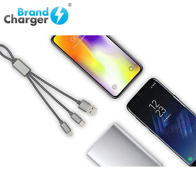 BrandCharger Trident Aluminium Charging Cable Executive Gifts Singapore