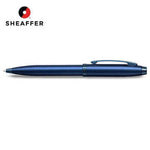 Sheaffer® Satin Blue Ballpoint Pen With PVD Blue Trim Corporate Gifts Singapore