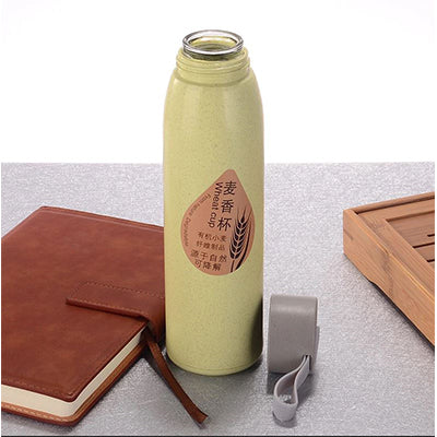 Wheat Straw Eco Glass Bottle Executive Corporate Gifts Singapore
