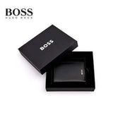 Hugo Boss Folding Card Holder Classic Smooth in black box, ideal for corporate gift.