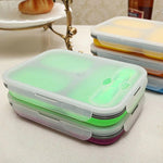 Silicone Collapsible Portable Lunch Box | AbrandZ Corporate Gifts