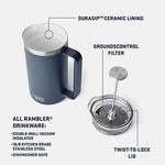 Yeti Rambler™ 34 oz French Press with Twist-To-Lock French Press Lid Corporate Gifts Singapore