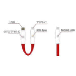 4 in 1 Magnetic Keychain USB Charging Cable | AbrandZ Corporate Gifts