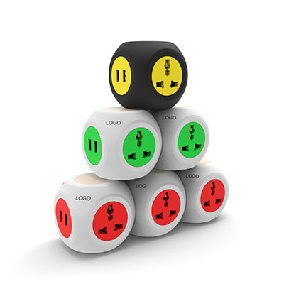 Cube Plug with LED night light and 4 USB ports. Executive Gifts Singapore