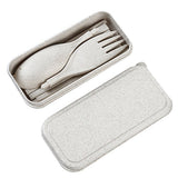 Compact Foldable Wheat Straw Cutlery Set | AbrandZ Corporate Gifts