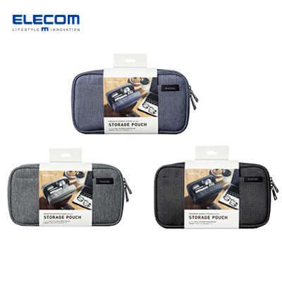 ELECOM BMA-GP14 Organizer Pouch Double Zipper Multi Compartments Executive Corporate Gifts Singapore