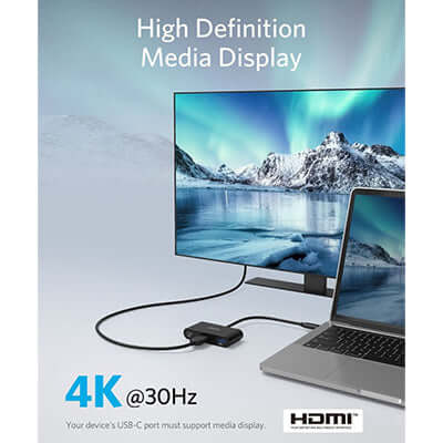 Anker PowerExpand 3-In-1 USB C Hub with 4K HDMI Executive Gifts Singapore