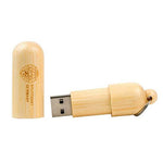 Cylinder-shaped Wooden USB Drive | AbrandZ Corporate Gifts