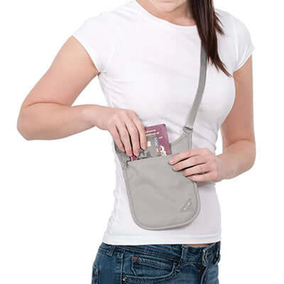 Pacsafe Coversafe V75 RFID Blocking Neck Pouch Executive Corporate Gifts Singapore