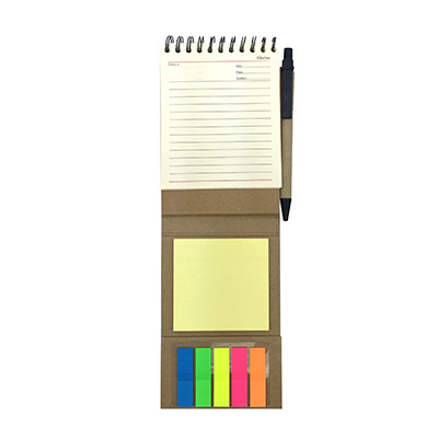 Eco Wire-O Notebook with post it note and pen Executive Corporate Gifts Singapore