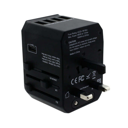 Valore Universal Travel Adaptor with 4 USB + 1 Type-C Output (AC57) Executive Corporate Gifts Singapore