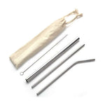 4 Pieces Stainless Steel Straw Set | AbrandZ Corporate Gifts