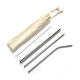 4 Pieces Stainless Steel Straw Set | AbrandZ Corporate Gifts
