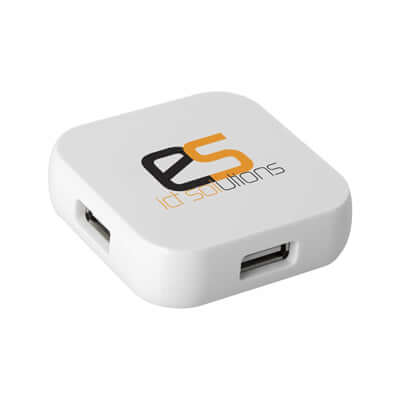 Square 4 Port Hub | Executive Door Gifts