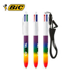 BIC 4 Colours Rainbow Decor + Lanyard Ballpen Corporate Gift Singapore