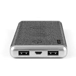 PU Leather 10000mAh Wireless Power Bank